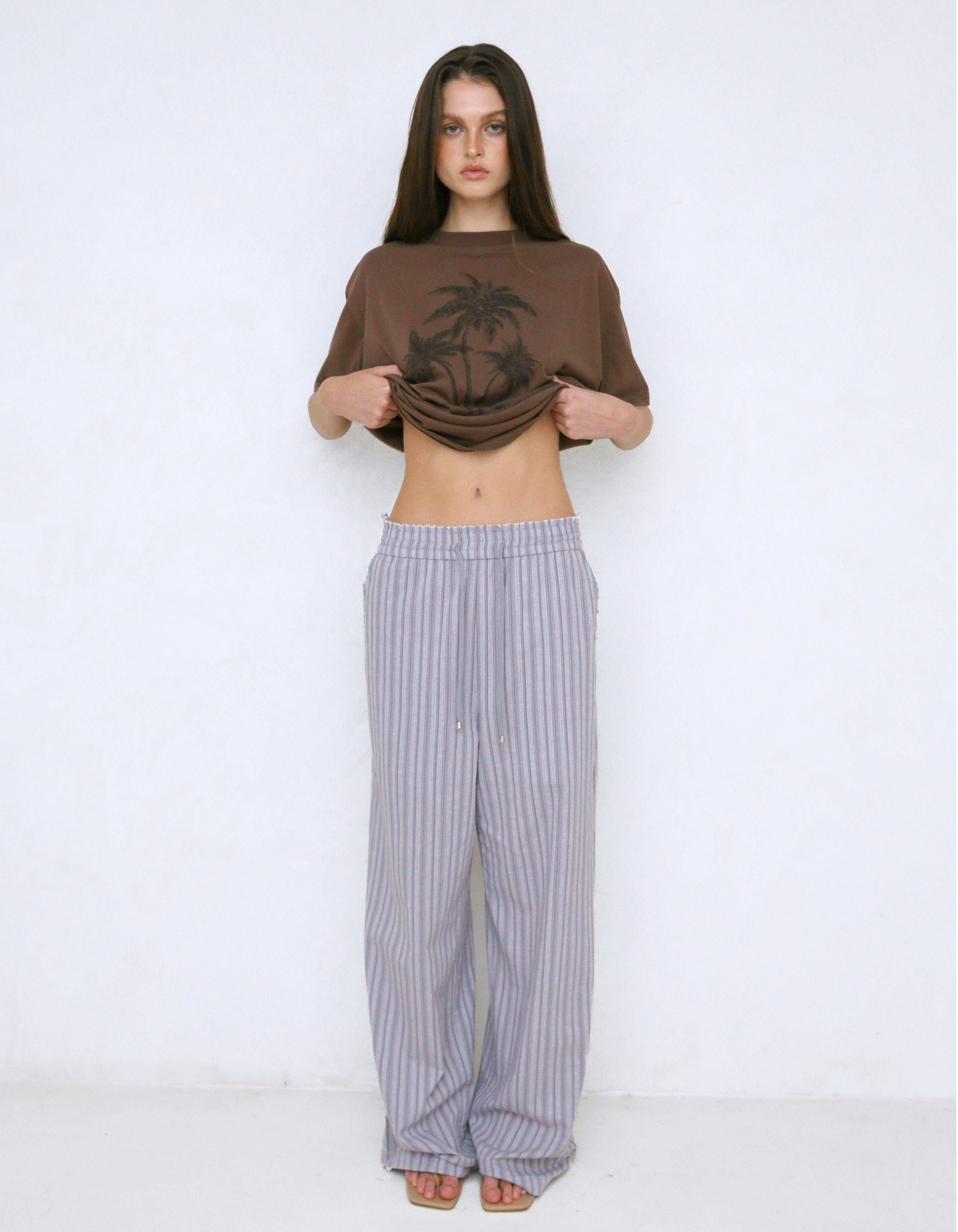 polysooem★韓国★人気★FRESH EFFORTLESS PANTS 3色 FRESH EFFORTLESS PANTS, GRAY - polysooem