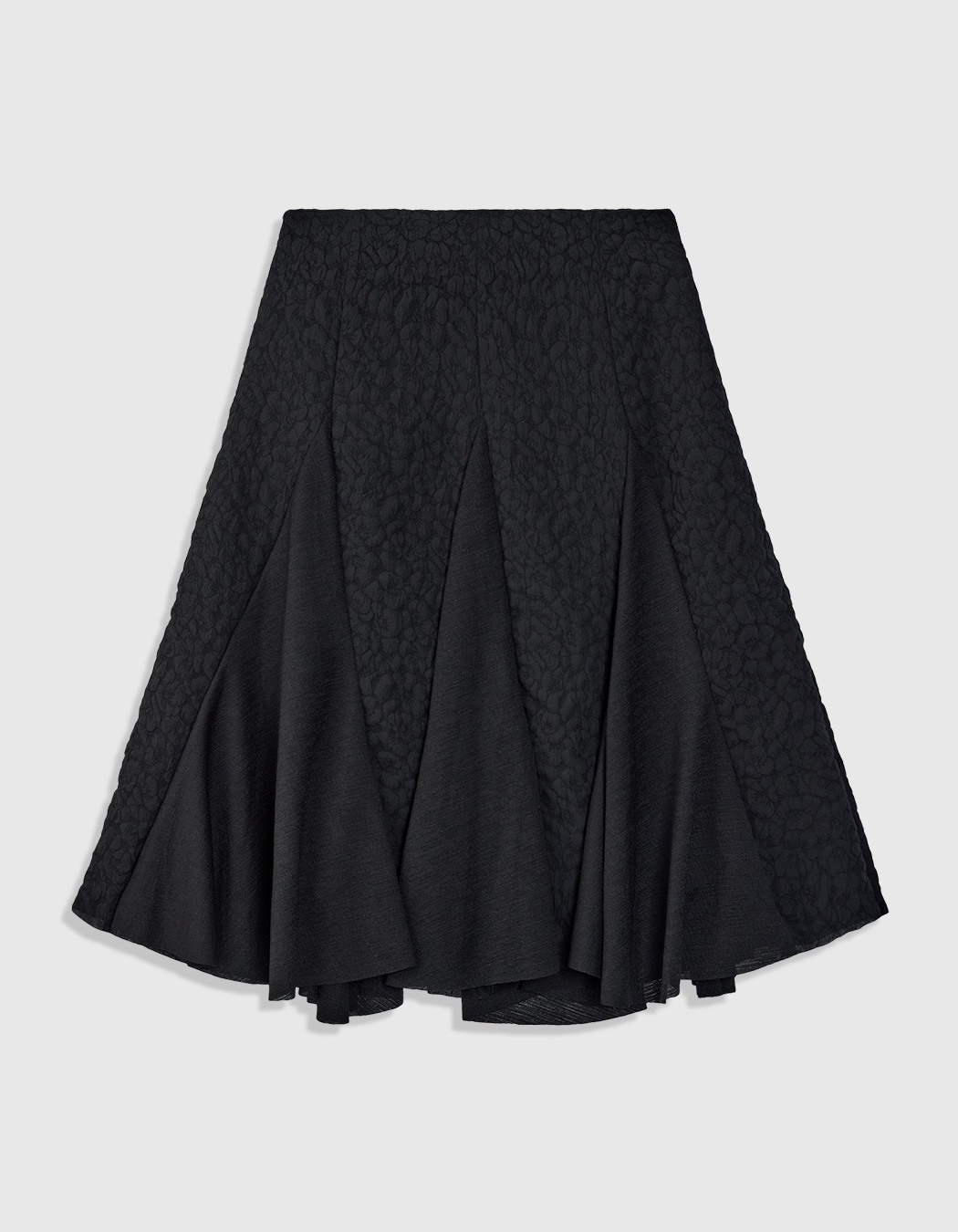 ★Polysooem★ FLOWER BELTED SKIRT, WHITE FLOWER BELTED SKIRT, BLACK - polysooem