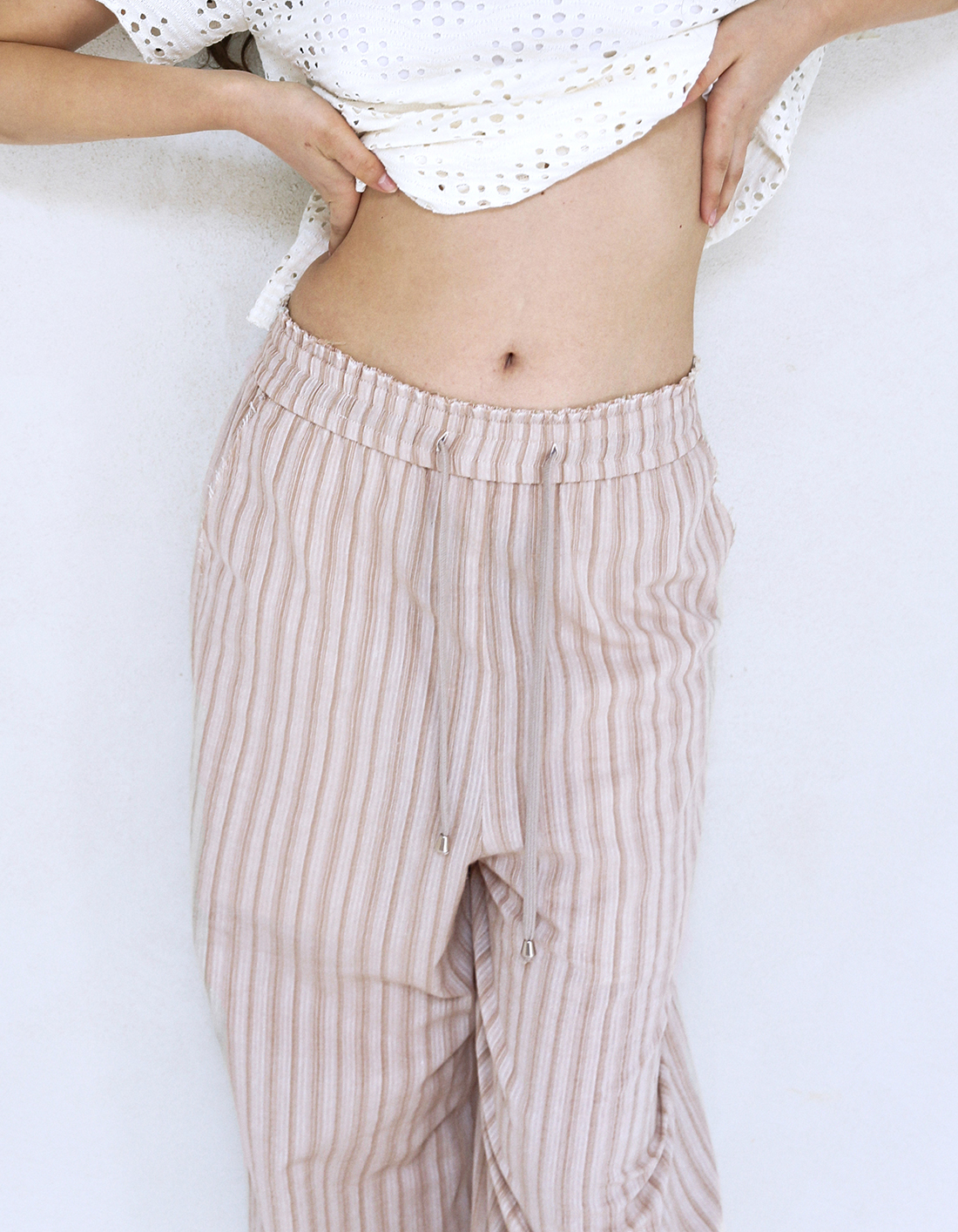 FRESH EFFORTLESS PANTS, BEIGE - polysooem