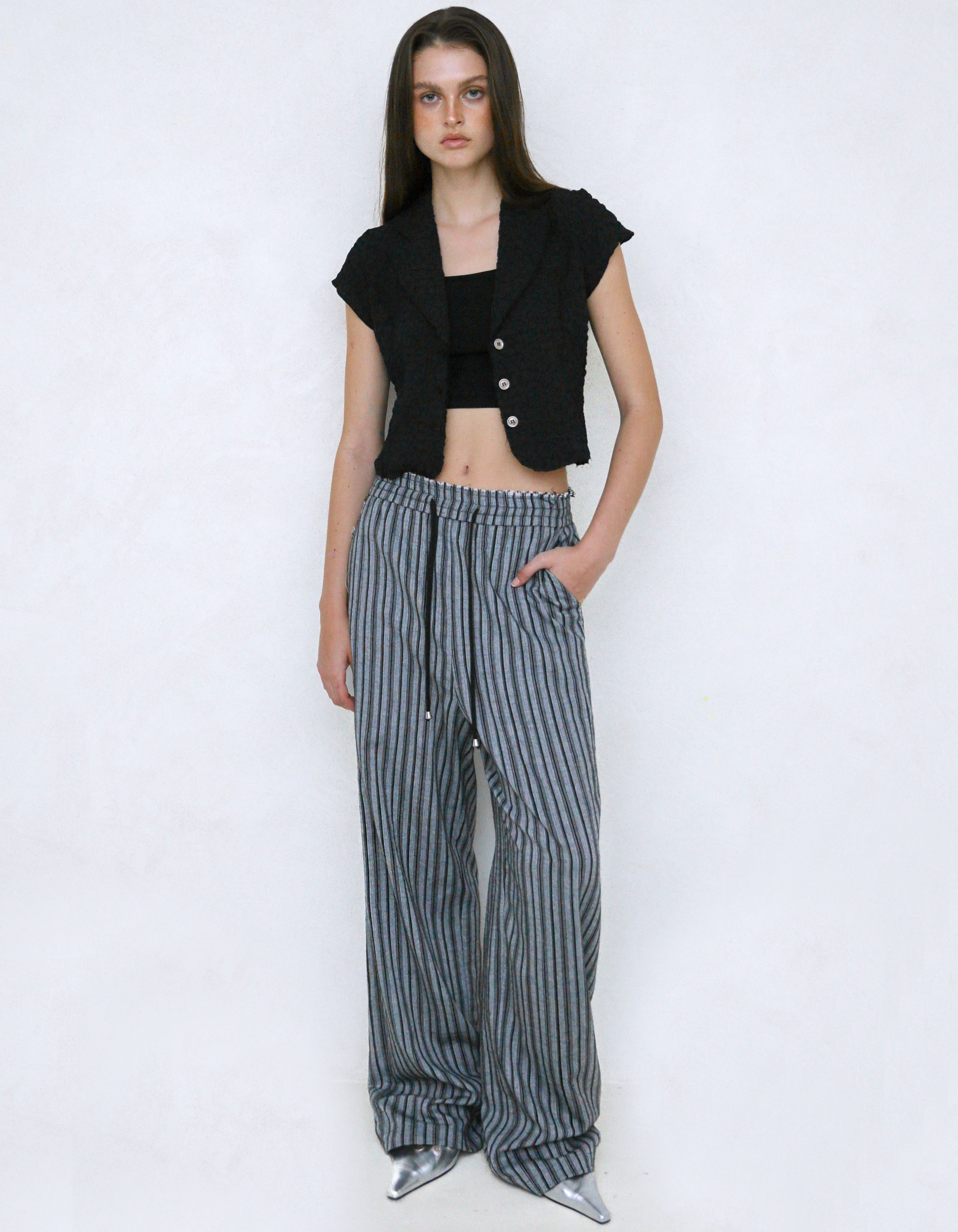 polysooem★韓国★人気★FRESH EFFORTLESS PANTS 3色 FRESH EFFORTLESS PANTS, GRAY - polysooem