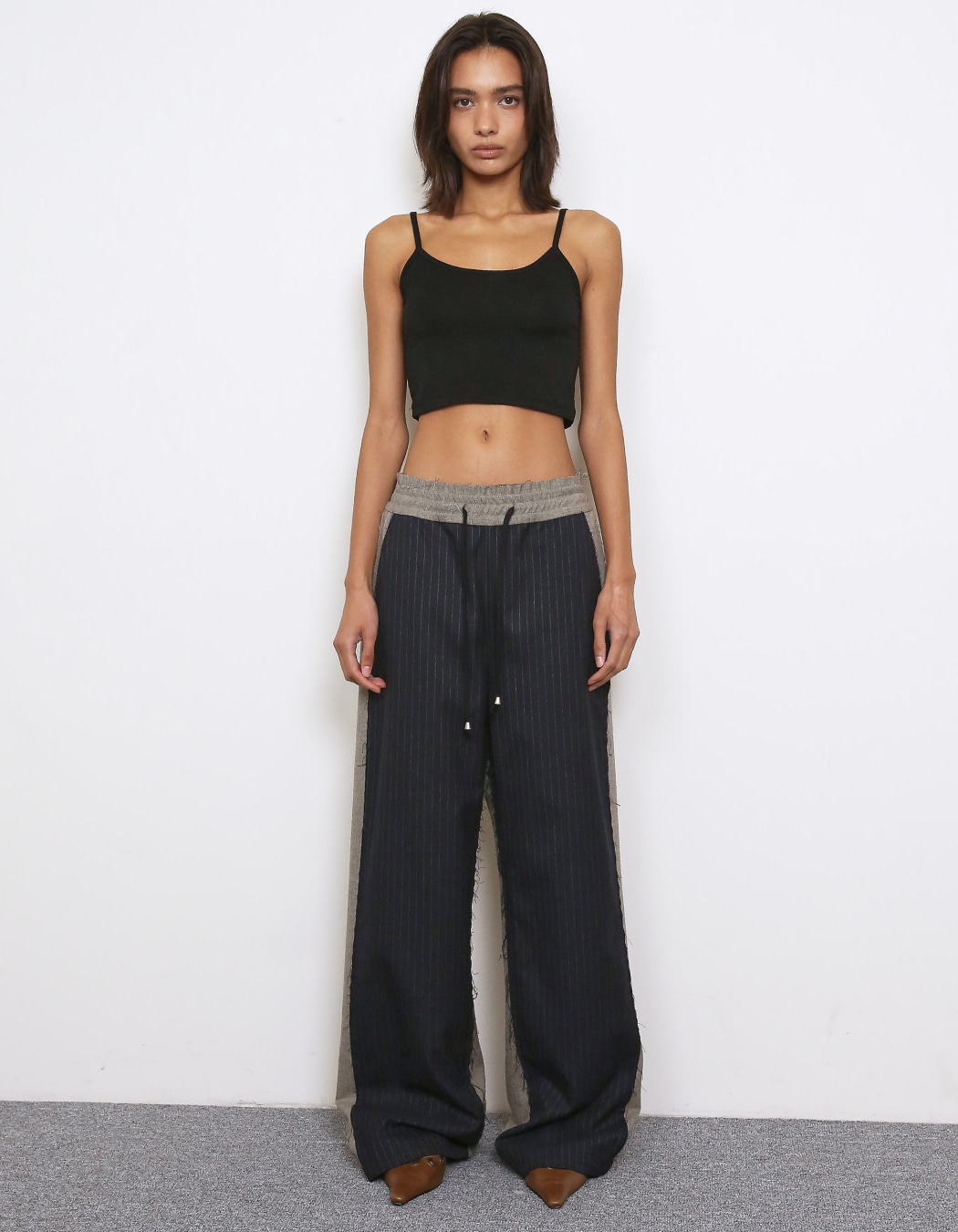 POLYSOOEM FRONT STRIPE EFFORTLESS PANTS｜FRONT STRIPE EFFORTLESS