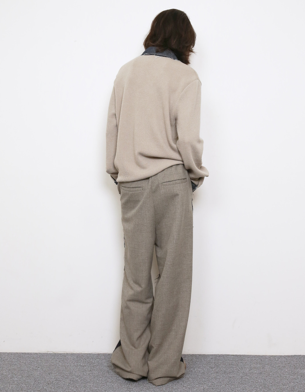 FRONT STRIPE EFFORTLESS PANTS, NAVY | polysooem