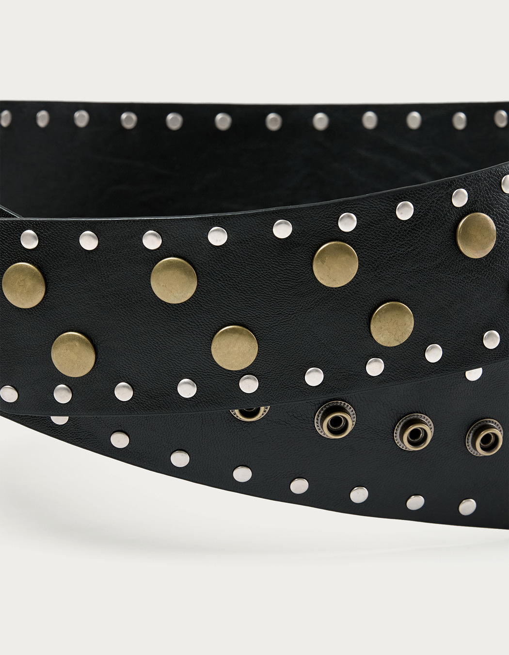 大人気 【POLYSOOEM】 MULTI STUDDED BELT ●送料・関税込● MULTI STUDDED BELT, BLACK - polysooem