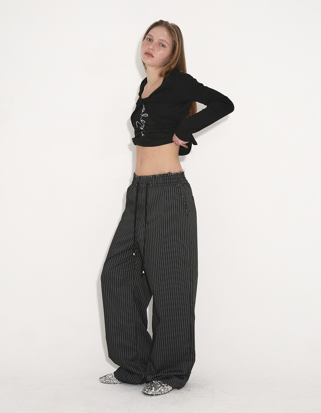 FINAL EFFORTLESS PANTS, BLACK - polysooem