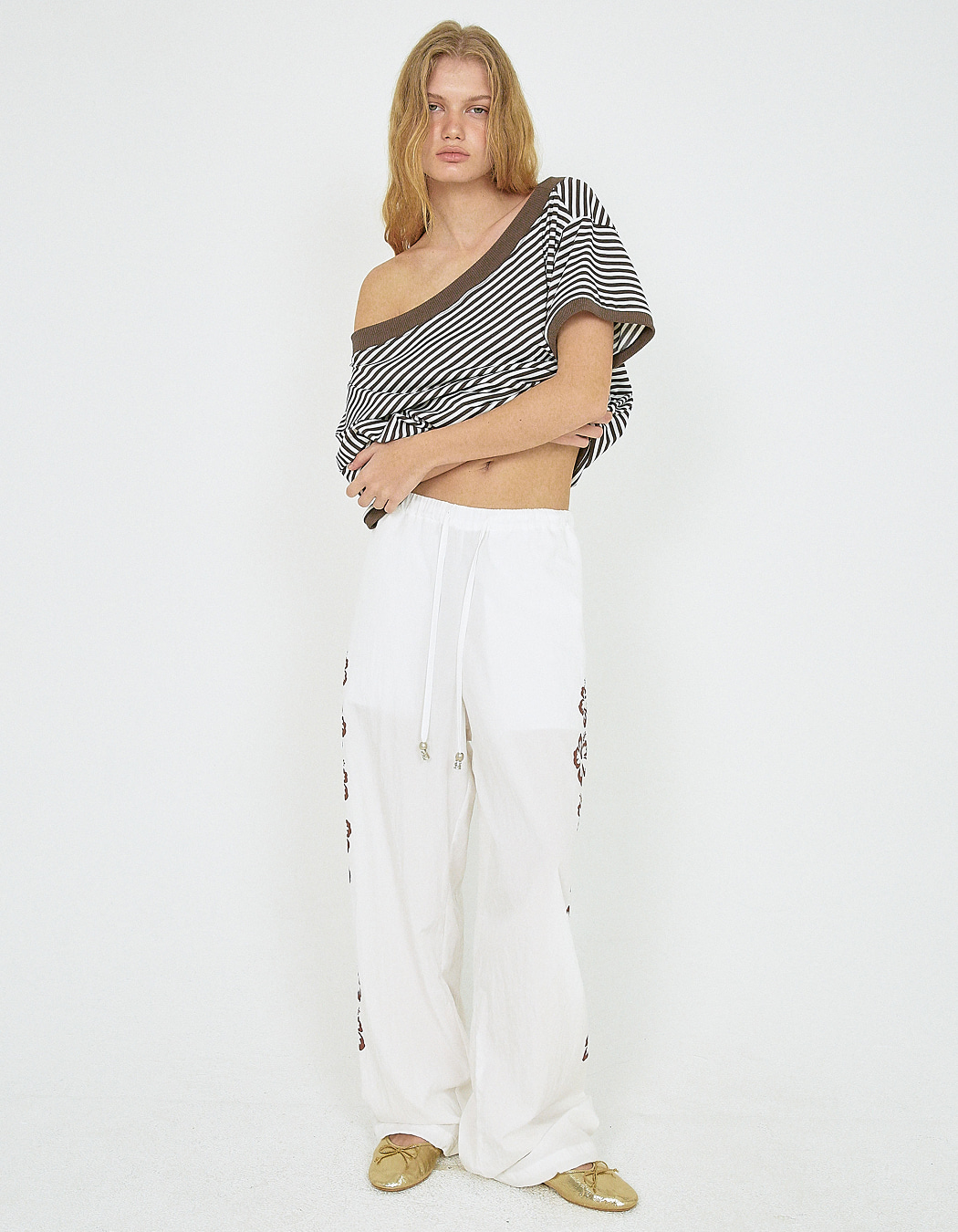 HAWAIIAN SUMMER PANTS, WHITE - polysooem