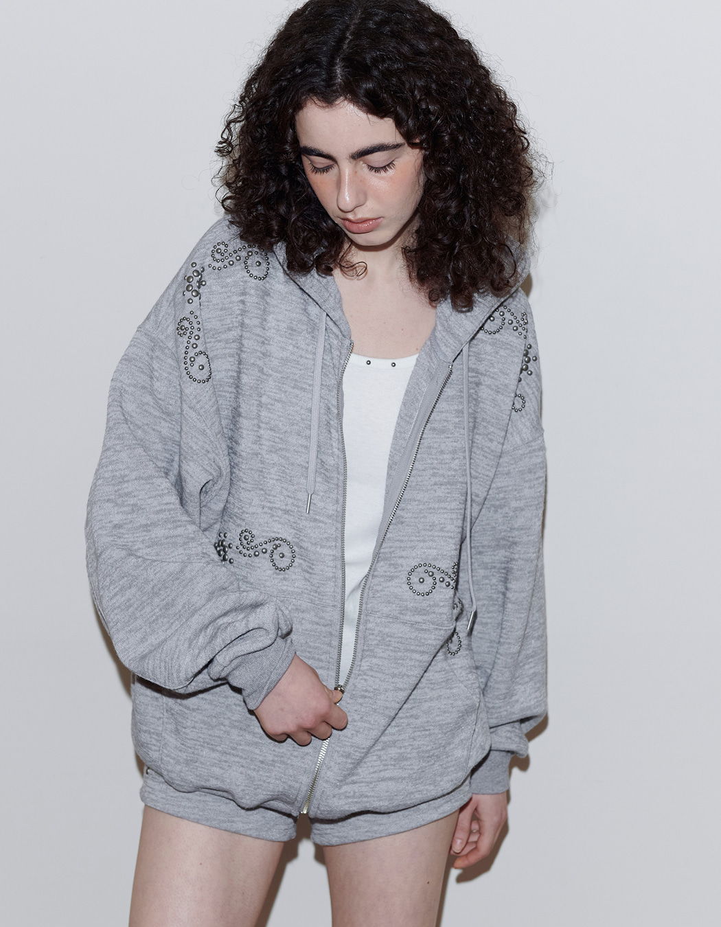 polysooem ORNAMENT STUDDED パーカー org.jpg