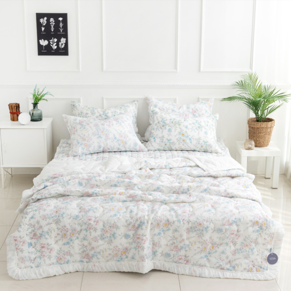 인포 아침햇살 리플 여름차렵이불세트시어서커이불 시원한 뽀송뽀송한 먼지없는 여름이불 | 인테리어포인트