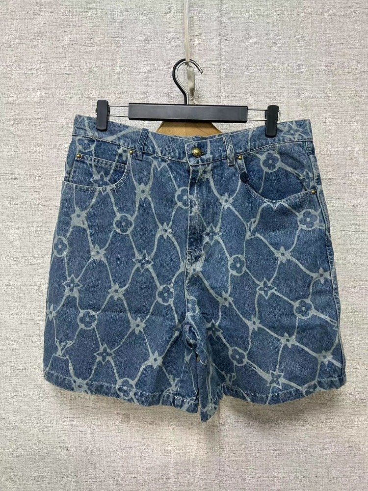 임**님 루이비통 모노그램 프린티드 데님 쇼츠 1AFQFH QC 검수사진