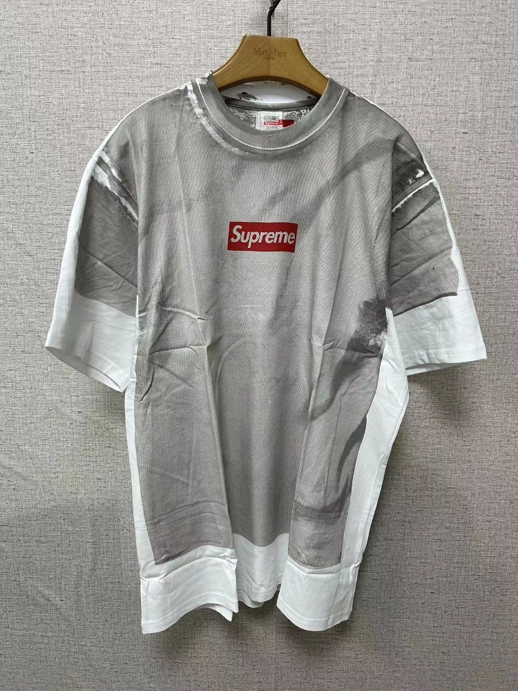임**님 슈프림 x MM6 메종 마르지엘라 박스 로고 티셔츠 QC 검수사진