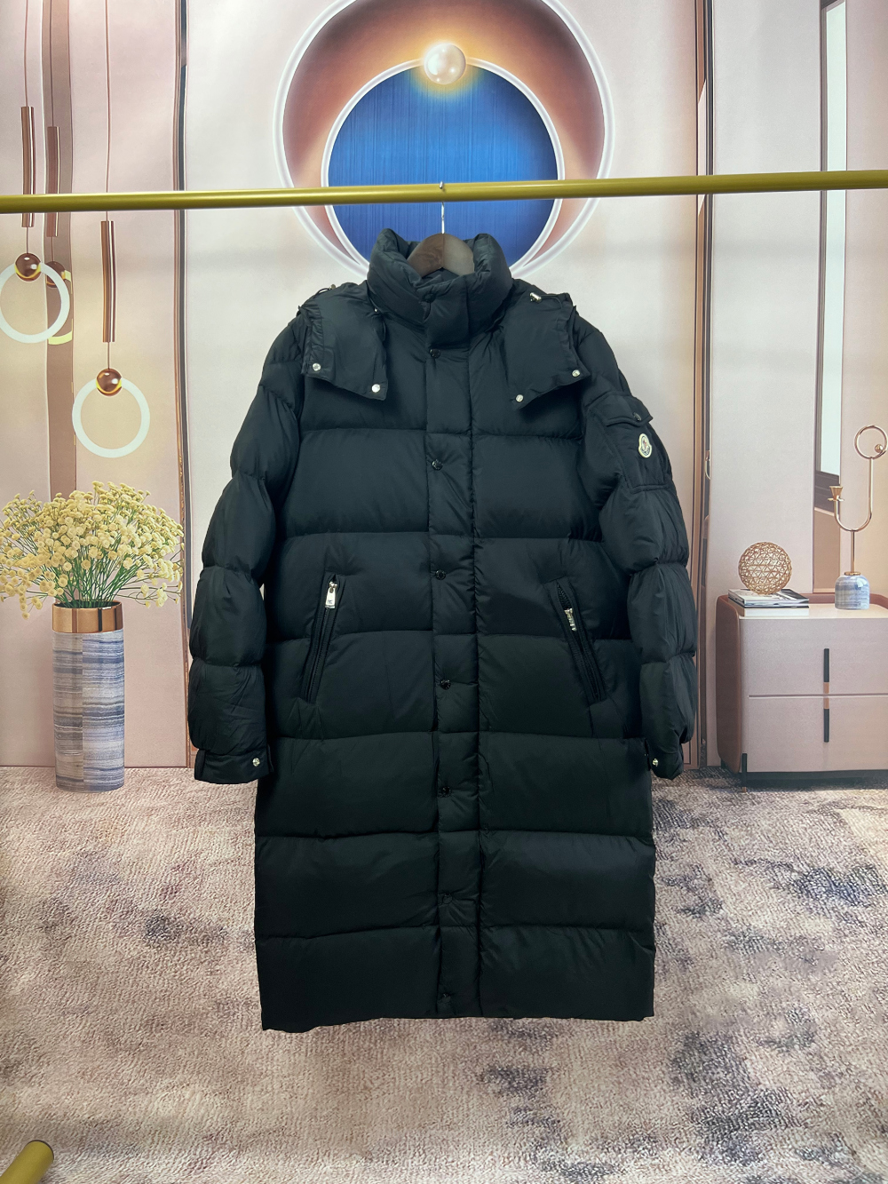 패딩 카키 색상 이미지-S160L6