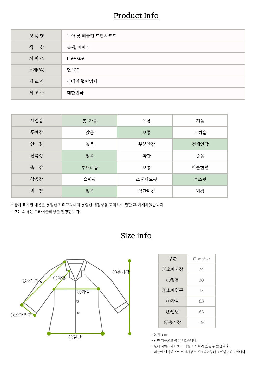 노아 가을 롱 트렌치 코트(2 color) 상세 이미지 49