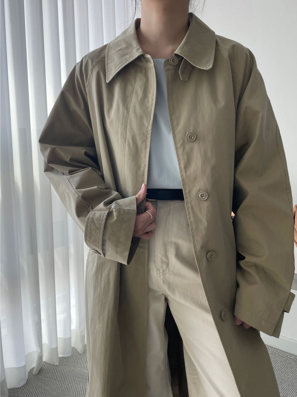 노아 가을 롱 트렌치 코트(2 color) 상세 이미지 39