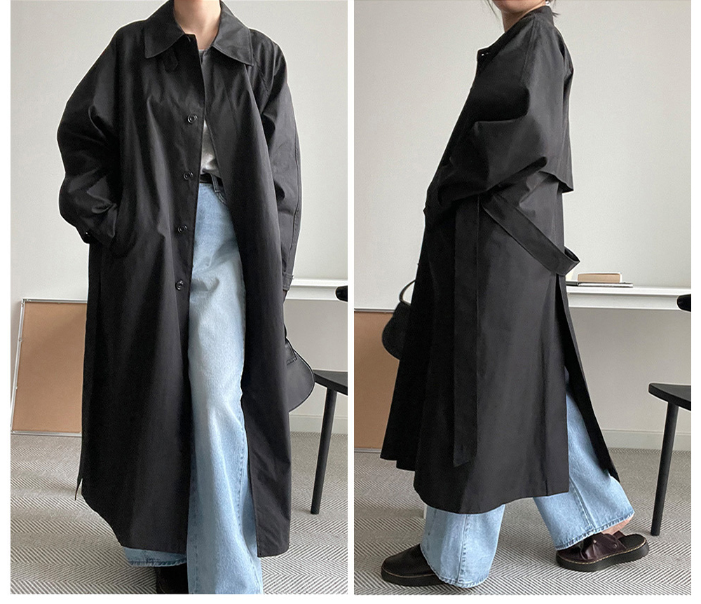 노아 가을 롱 트렌치 코트(2 color) 상세 이미지 3
