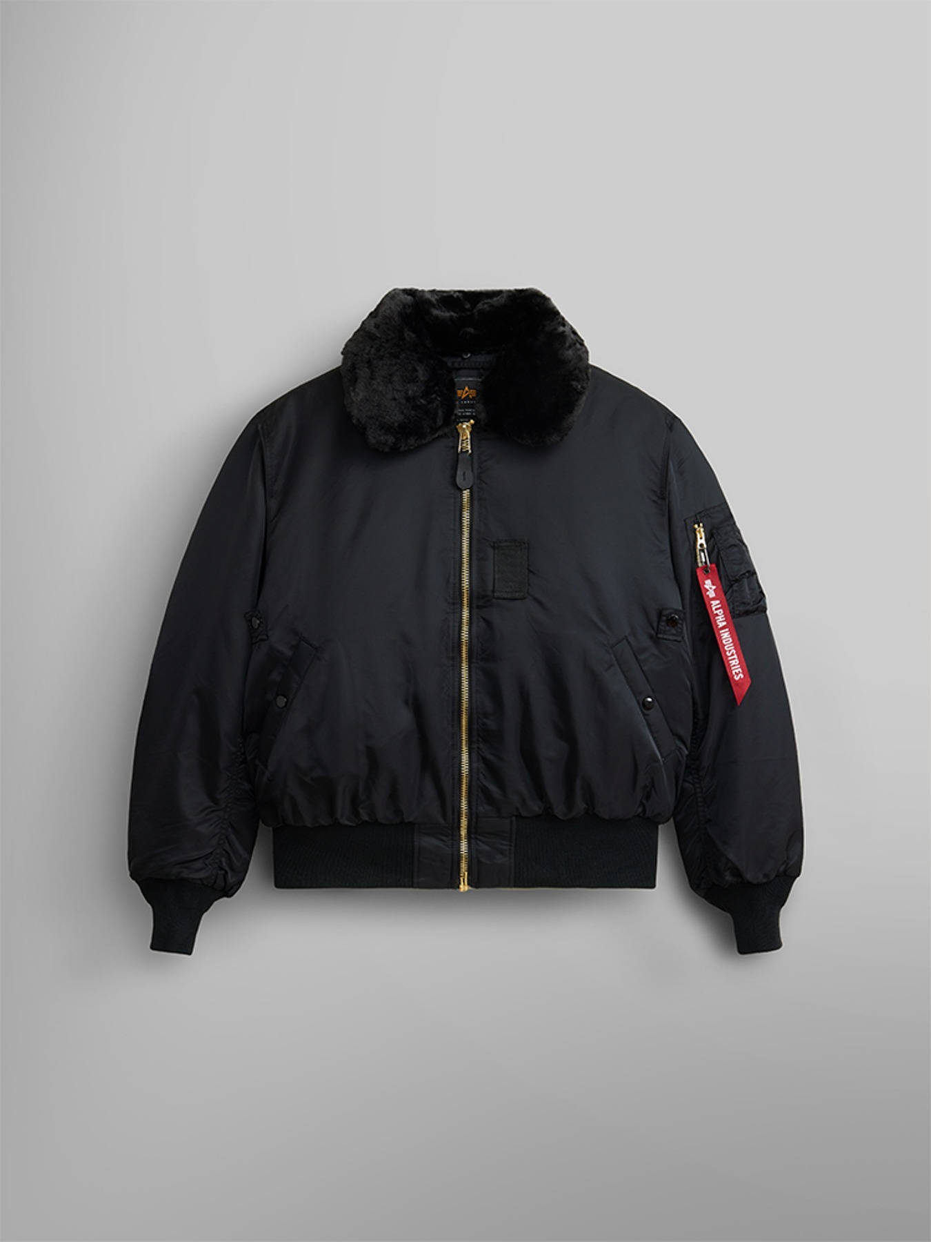 알파 인더스트리 B-15 FLIGHT JACKET BLACK