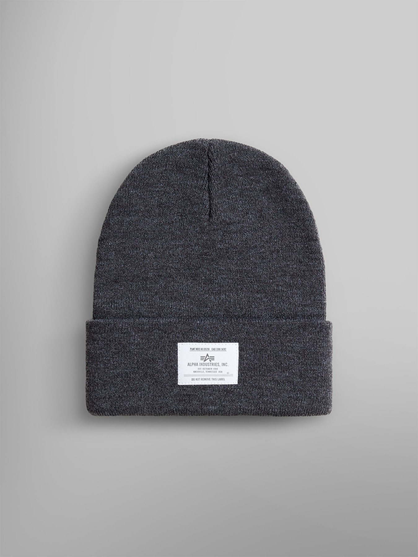 알파 인더스트리 ESSENTIAL BEANIE MEDIUM CHARCOAL HEATHER