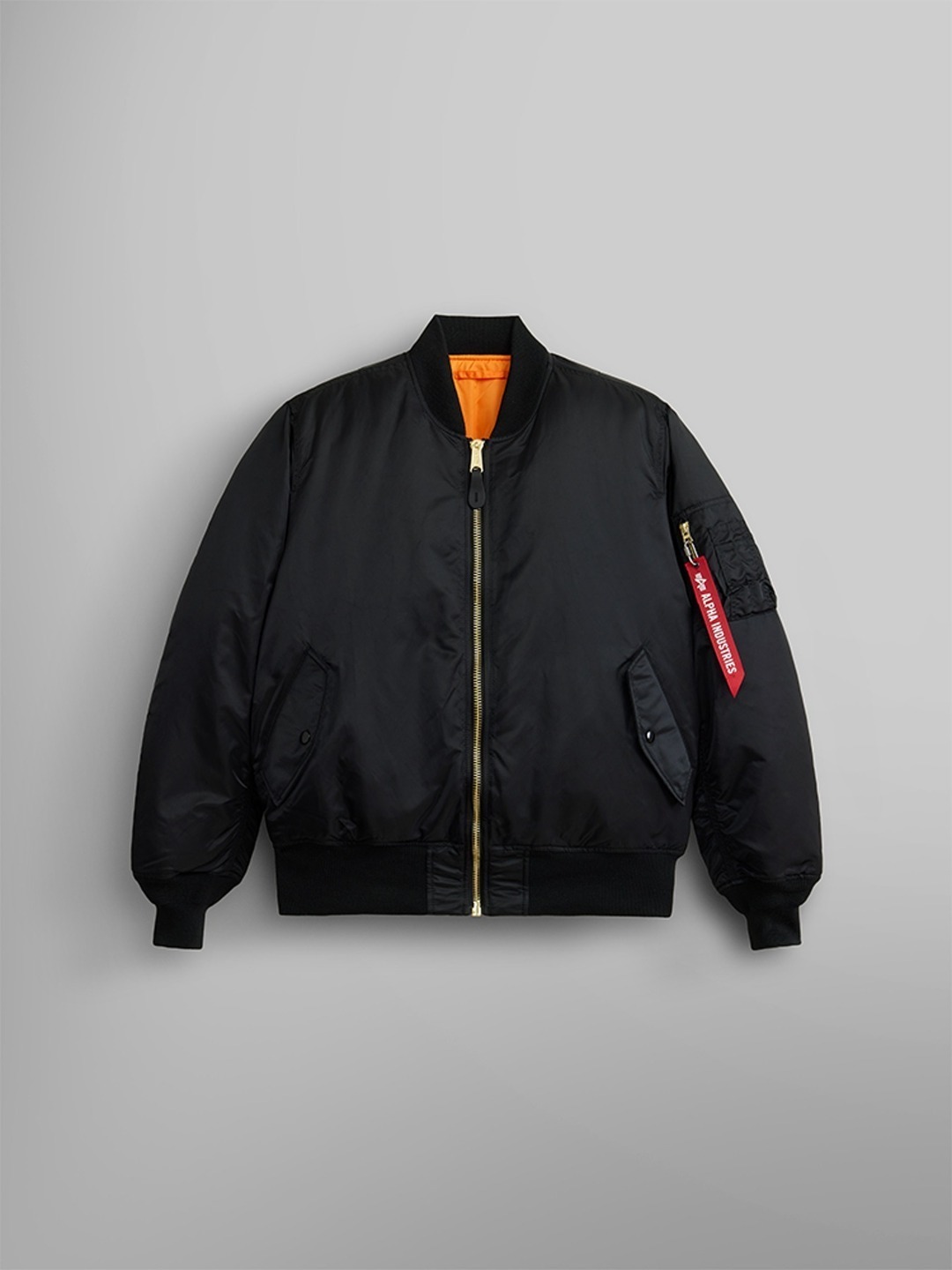 알파 인더스트리 MA-1 MOD FLIGHT JACKET BLACK