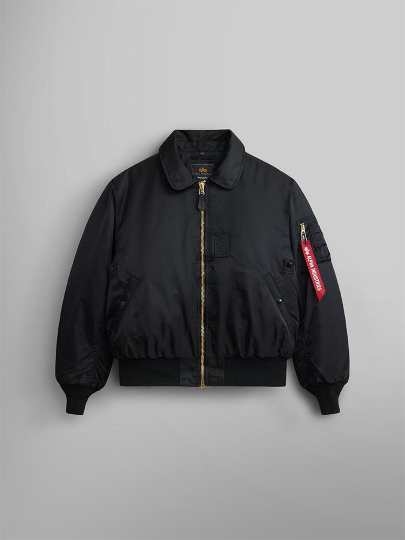 알파 인더스트리 B-15 FLIGHT JACKET BLACK