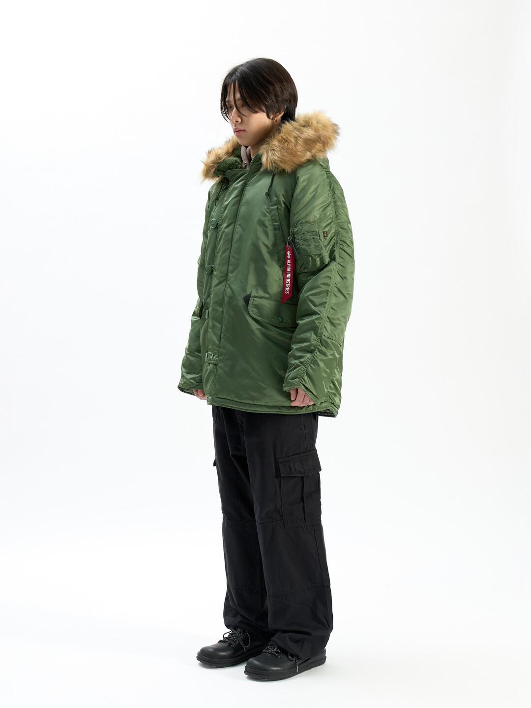 알파 인더스트리 N-3B PARKA SAGE