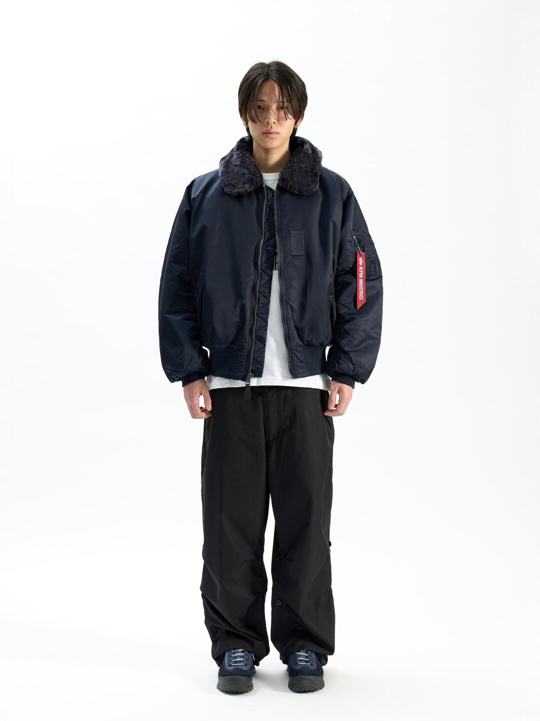알파 인더스트리 B-15 FLIGHT JACKET REPLICA BLUE