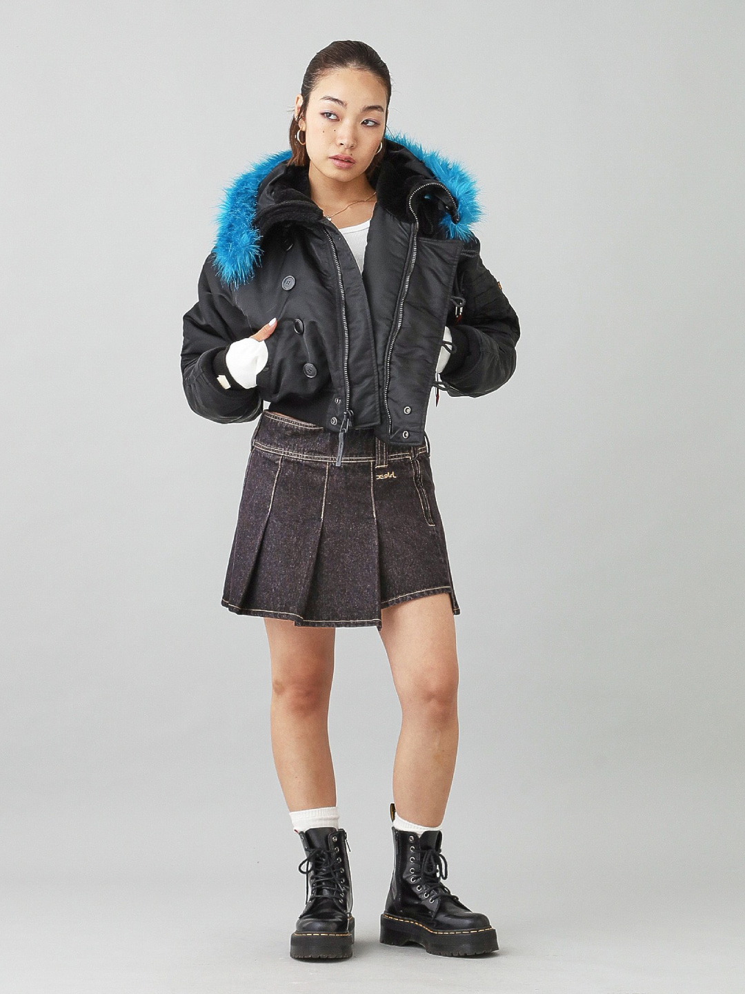 X-girl（エックスガール）の「3WAY BICOLOR JACKET（ナイロン