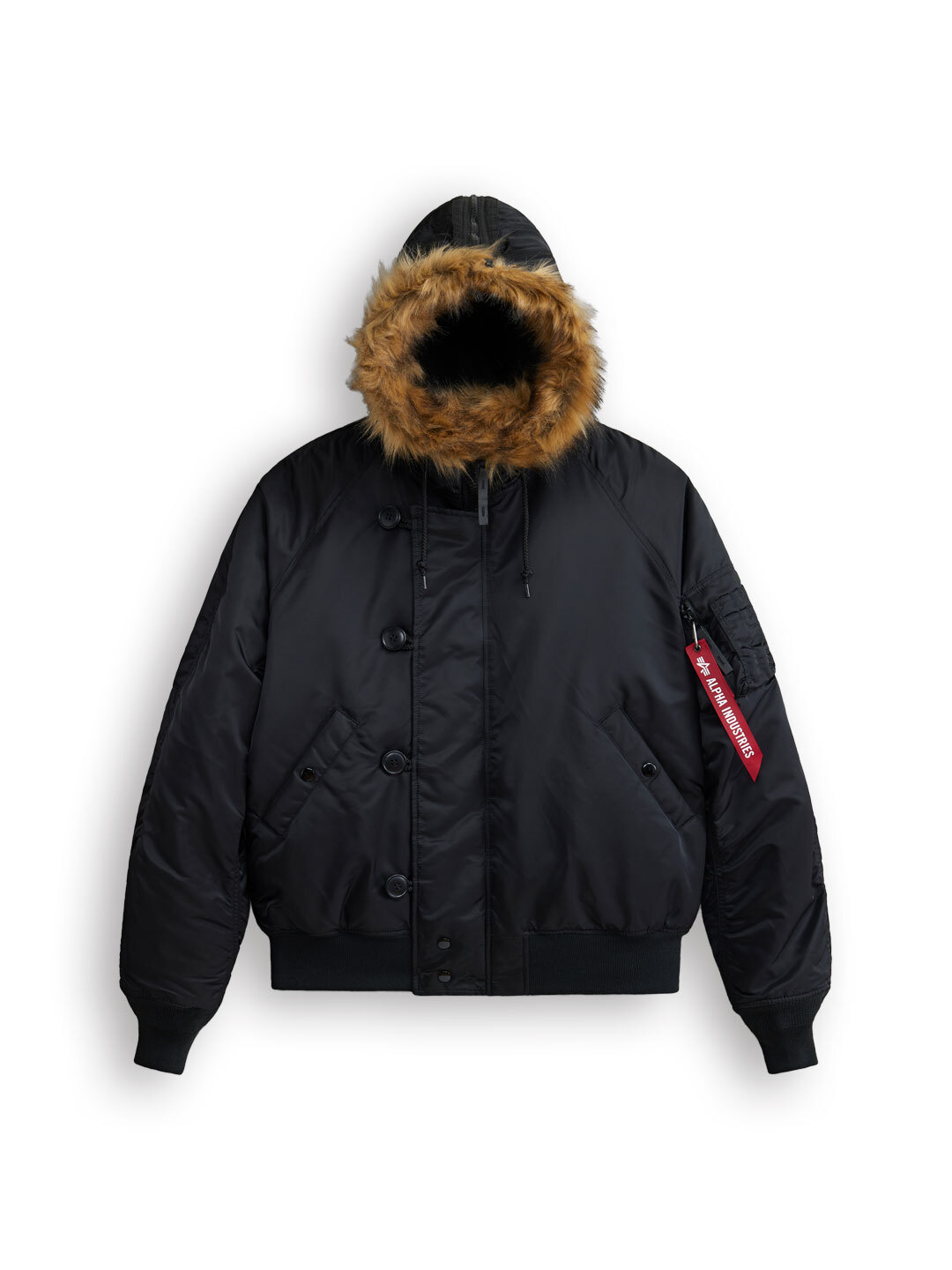 BROWNY STANDARD 短丈 N-2B ブラック Y2K 알파 인더스트리 N-2B SHORT WAIST PARKA BLACK