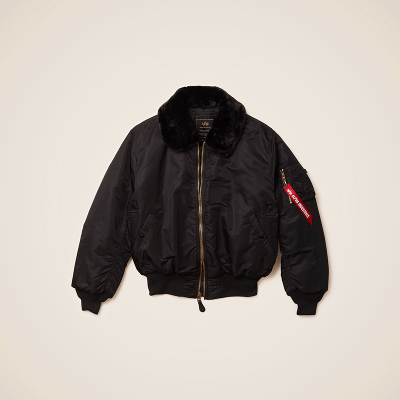 알파 인더스트리 B-15 FLIGHT JACKET REPLICA BLUE
