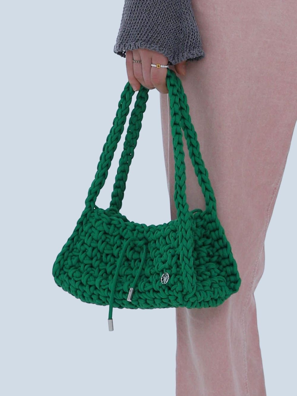 Baguette Shoulder Bag (Green) spice things up
