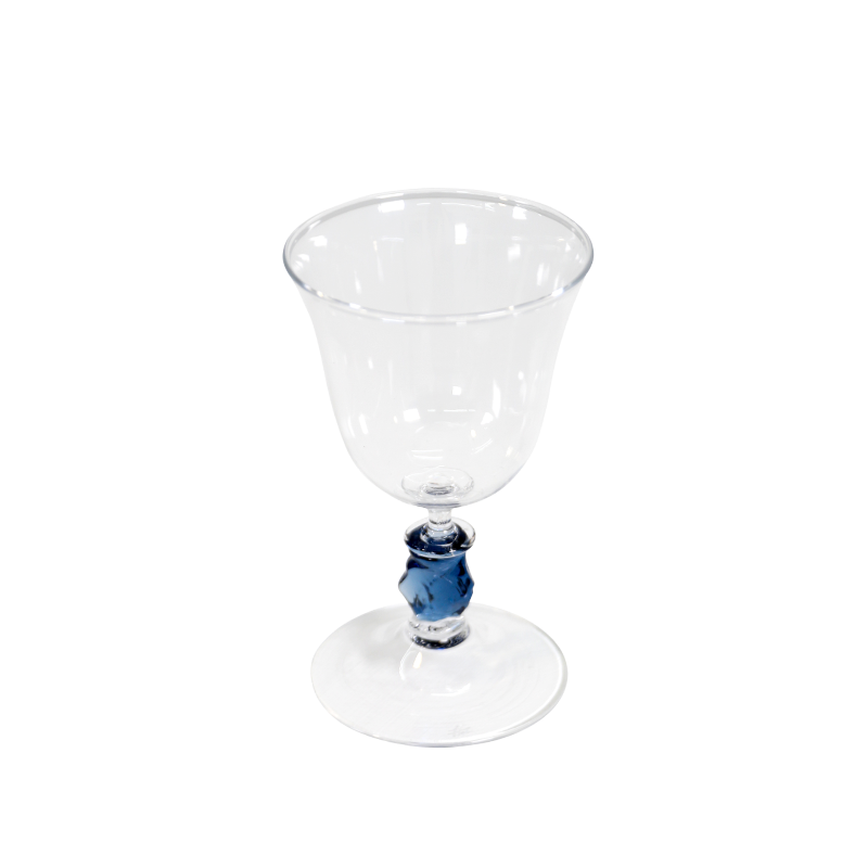 a piece of ice goblet - blue