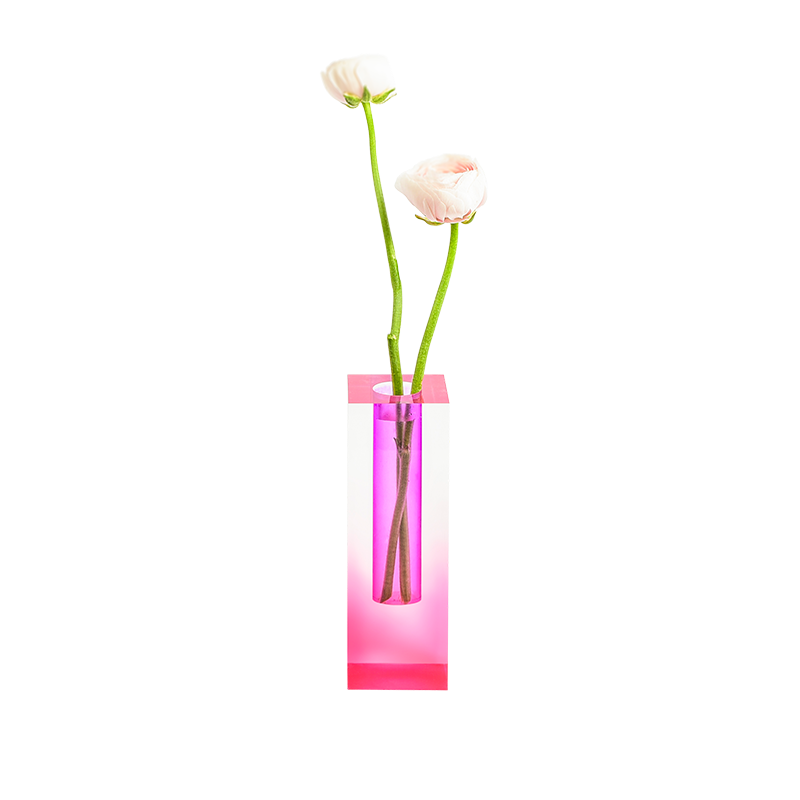 Mellow flower clear vase - PP (핑크퍼플)