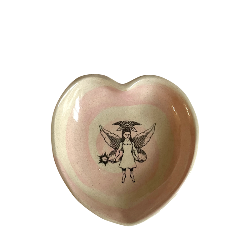 [나이트프루티] Fruitinker bell pink heart dish (s)