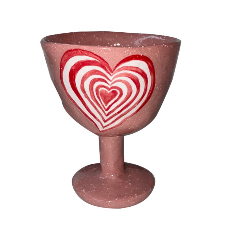 [나이트프루티] Pink heart stripe bowl