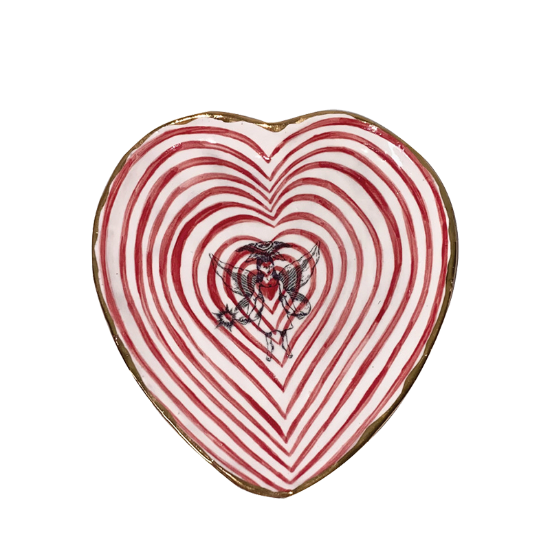 [나이트프루티] Fruitinker bell Heart stripe dish