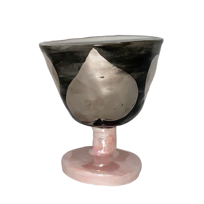 [나이트프루티] Black pink heart bowl (platinium, pearl)