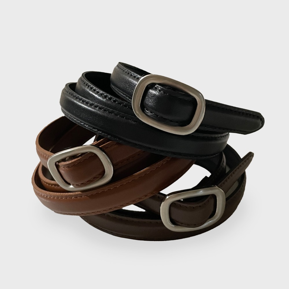 은싸티나에) 코인 볼륨 무촉 소가죽 벨트