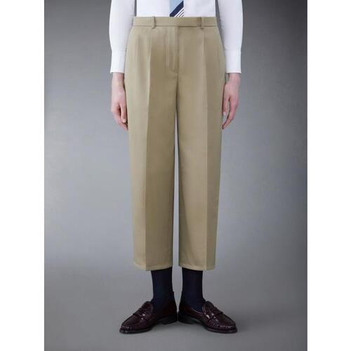 톰브라운 여성 바지 데님 FTC482U-F0576-275 Twill Relaxed Pleated Trouser