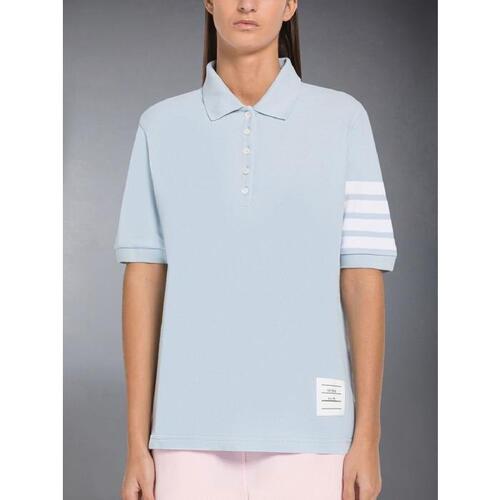 톰브라운 여성 티셔츠 맨투맨 FJP052G-07976-480 Classic Pique 4 Bar Short Sleeve Polo