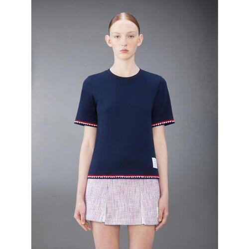 톰브라운 여성 블라우스 셔츠 FJS174A-J0089-415 RWB stripe cotton T shirt