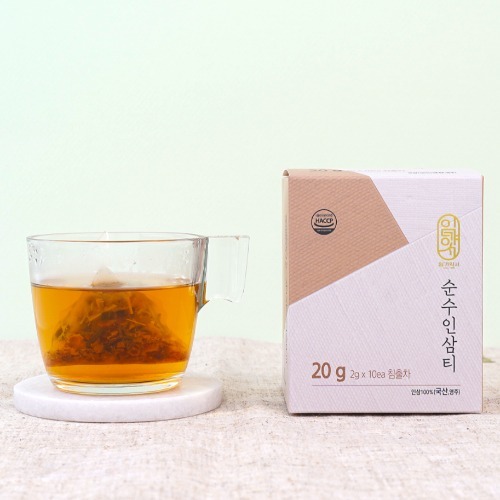 순수 인삼차 (10ea)인삼만 함유된 오리지널 인삼티백