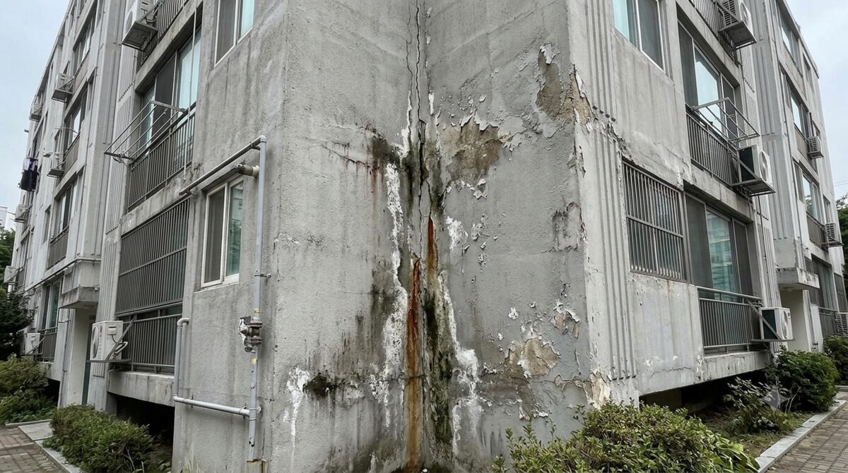 외벽방수 시공 전