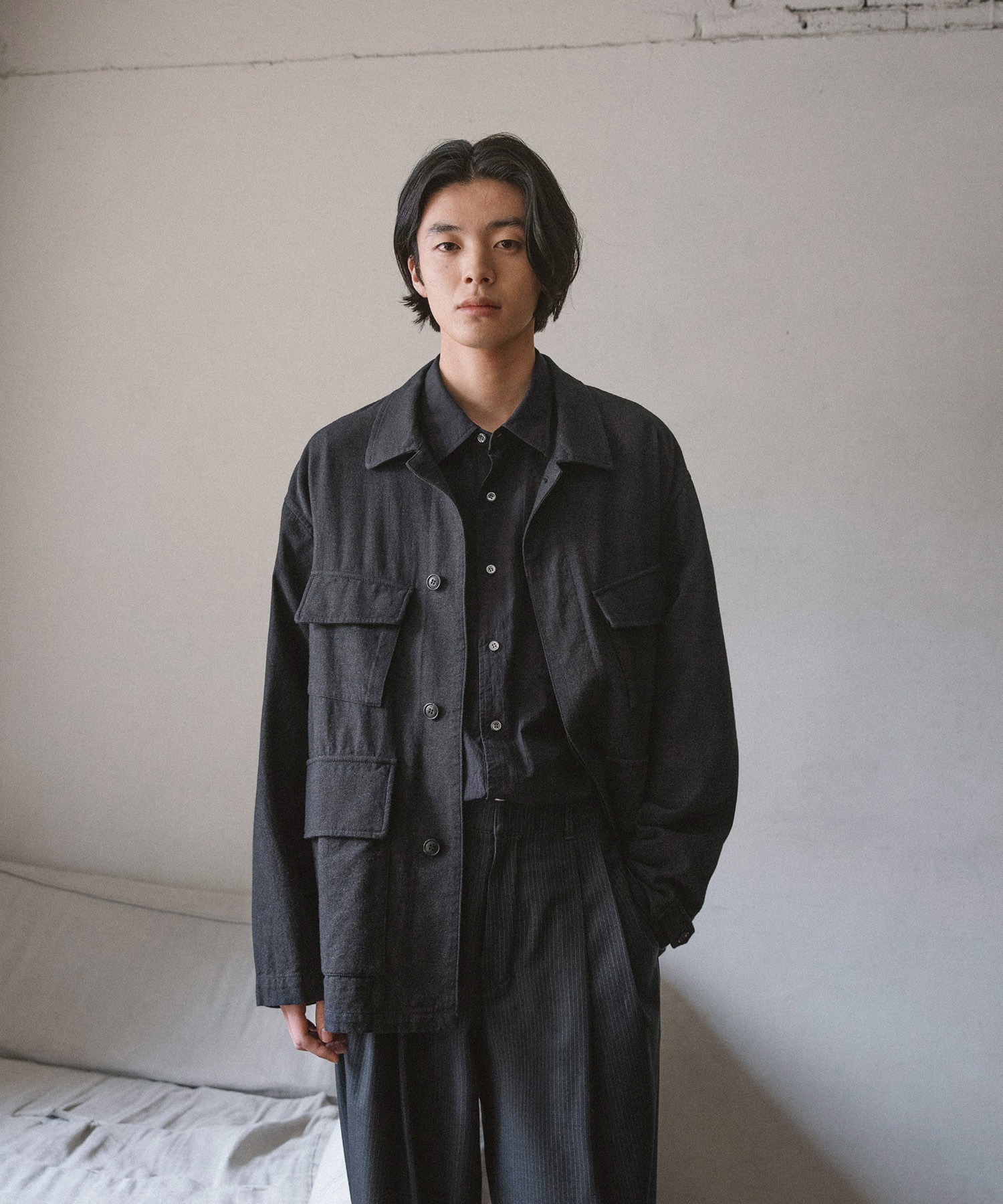 Peachskin B.D.U Jacket (Coal) - 어나더오피스