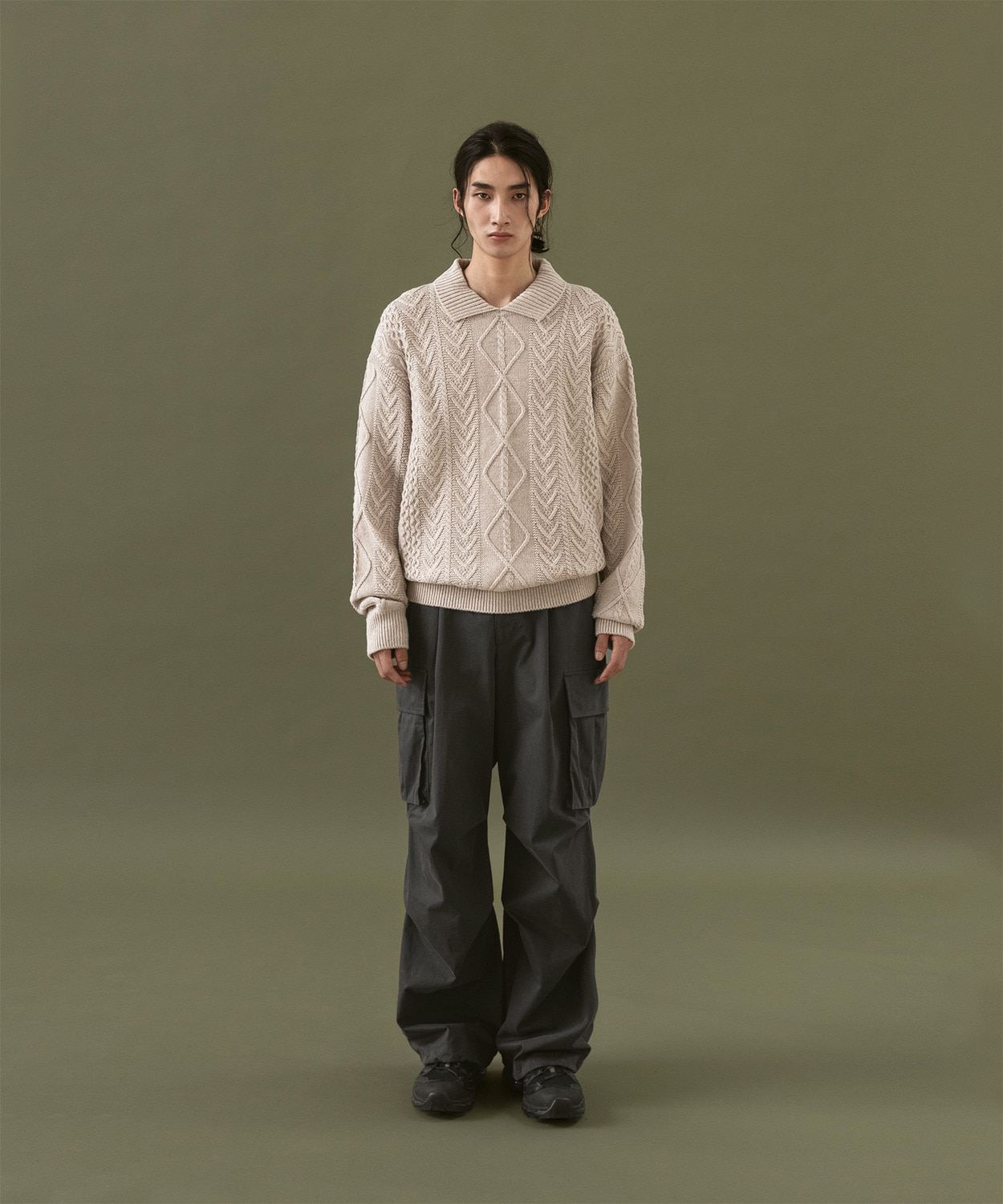 Parachute Belted Pants (Coal Gray) - 어나더오피스