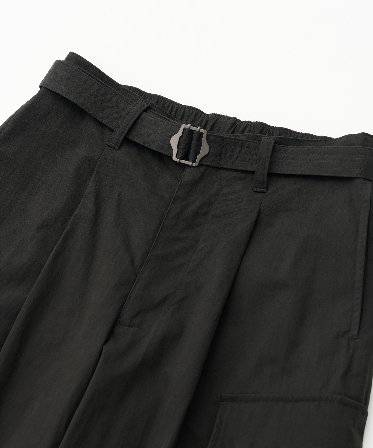 Parachute Belted Pants (Black) - 어나더오피스