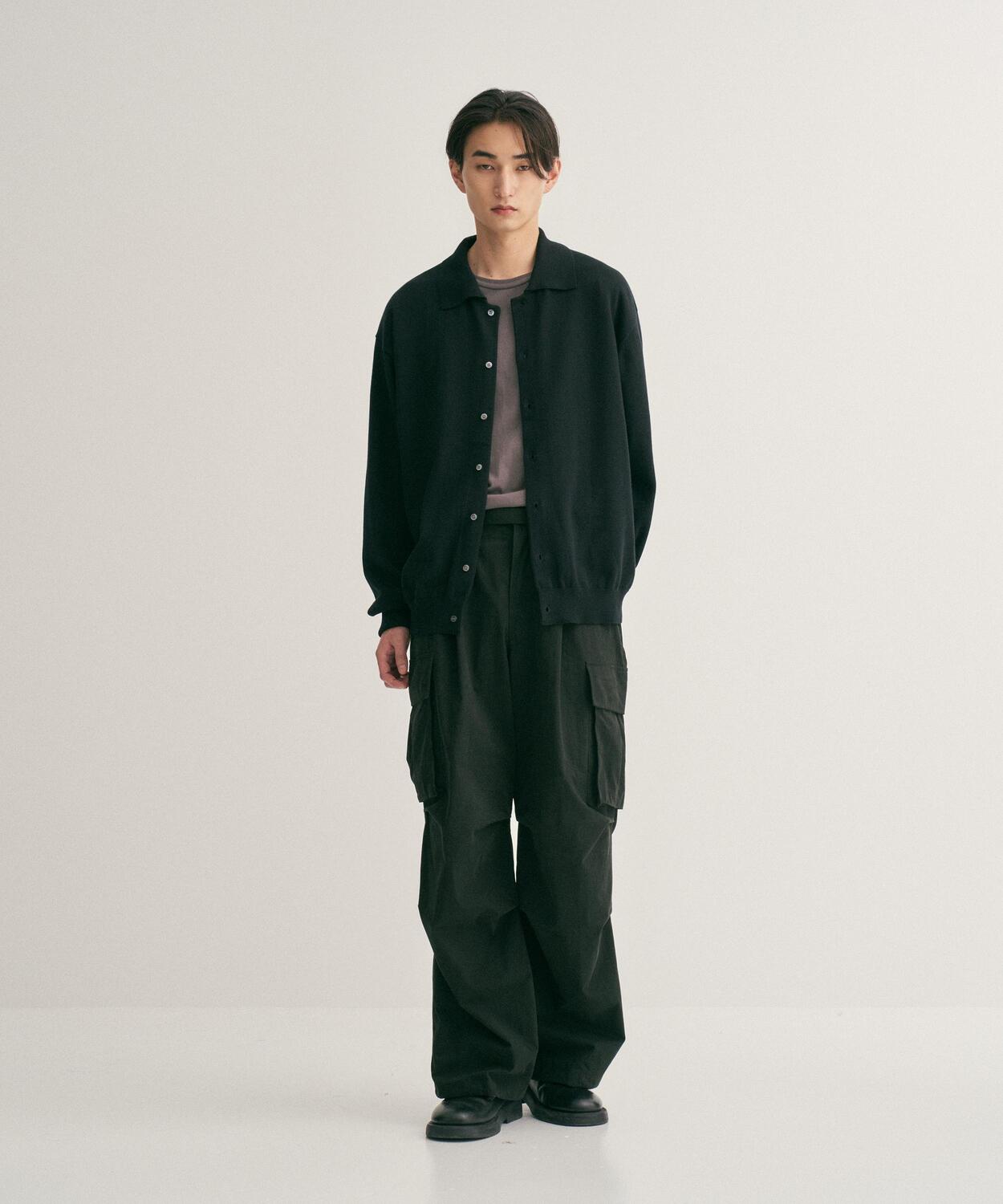 Parachute Belted Pants (Black) - 어나더오피스
