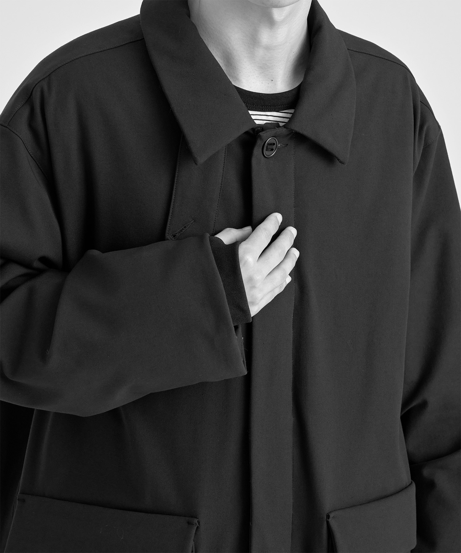 Ample Down Long Coat (Navy) - 어나더오피스