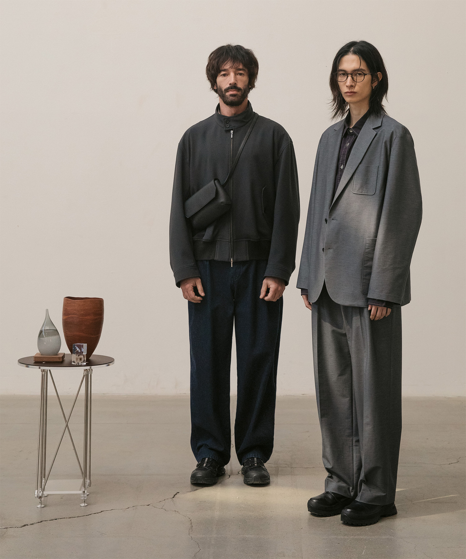 Santiago Mild Slacks (Comfort-Gray) - 어나더오피스