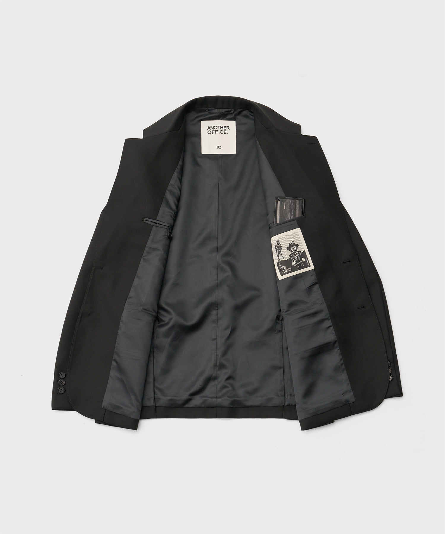 Legacy Single Wool Blazer (Black) - 어나더오피스