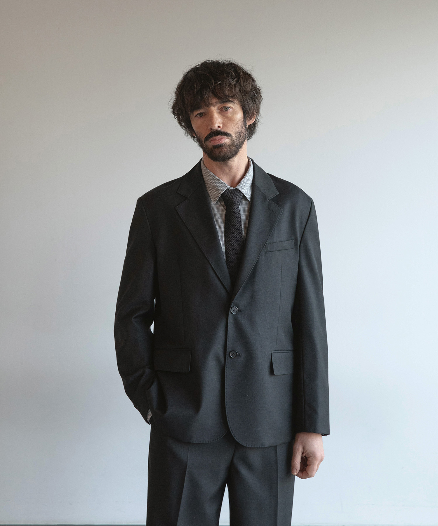 Legacy Single Wool Blazer (Black) - 어나더오피스