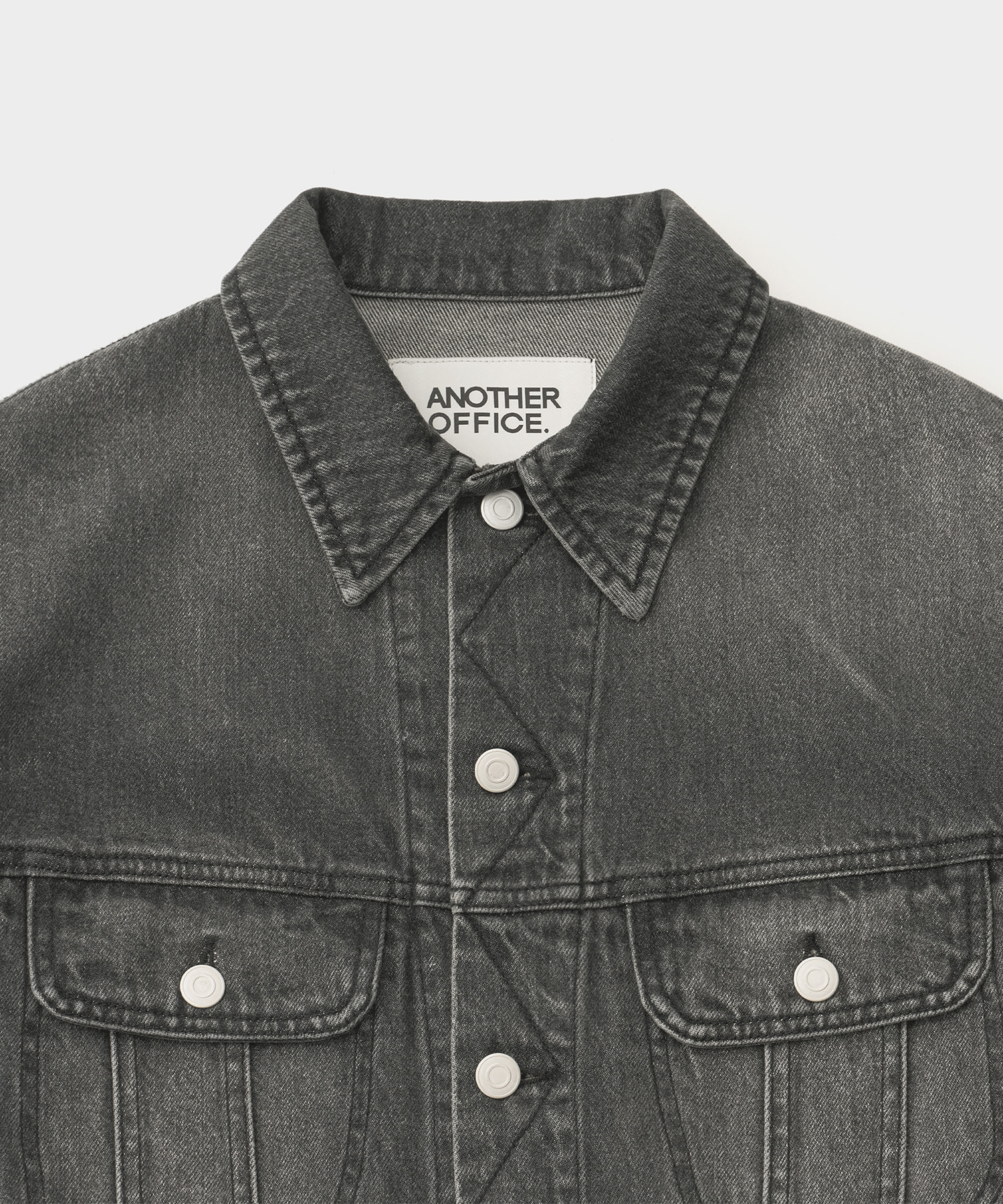 Rider Denim Jacket (Faded Black) - 어나더오피스