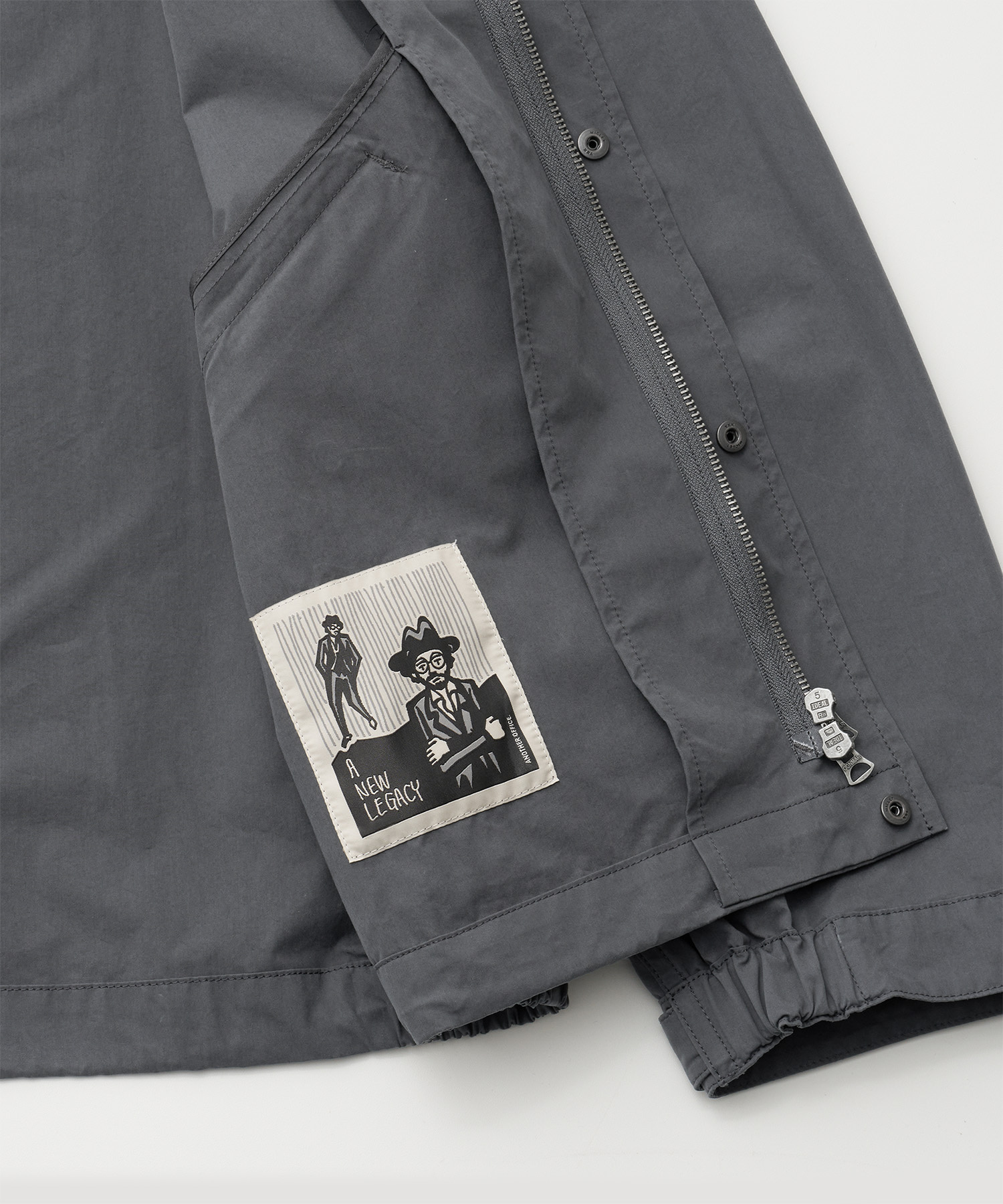 Hooded Short Mods Jacket (Carbon) - 어나더오피스