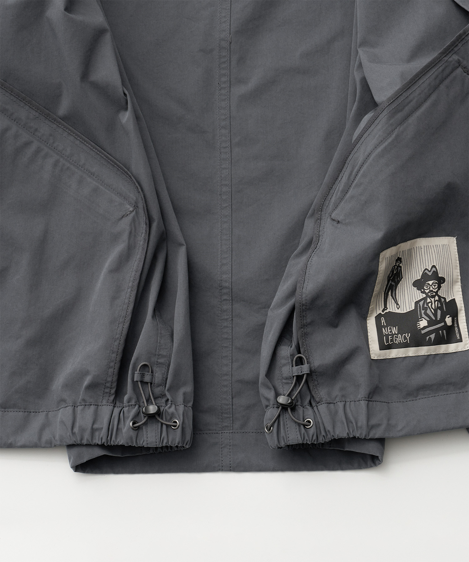 Hooded Short Mods Jacket (Carbon) - 어나더오피스